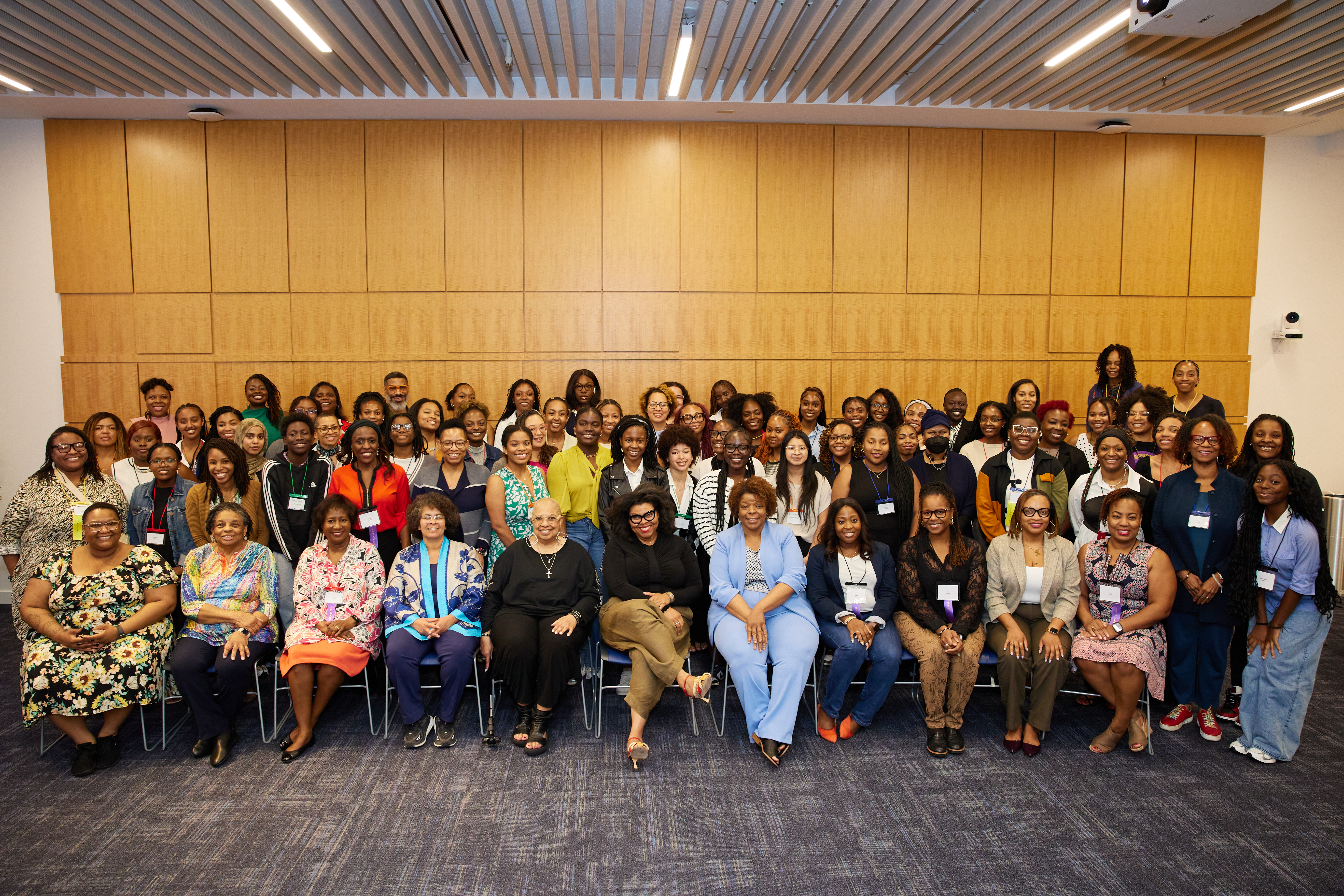 A full room of women technologists and leaders at the blackcomputeHER summit