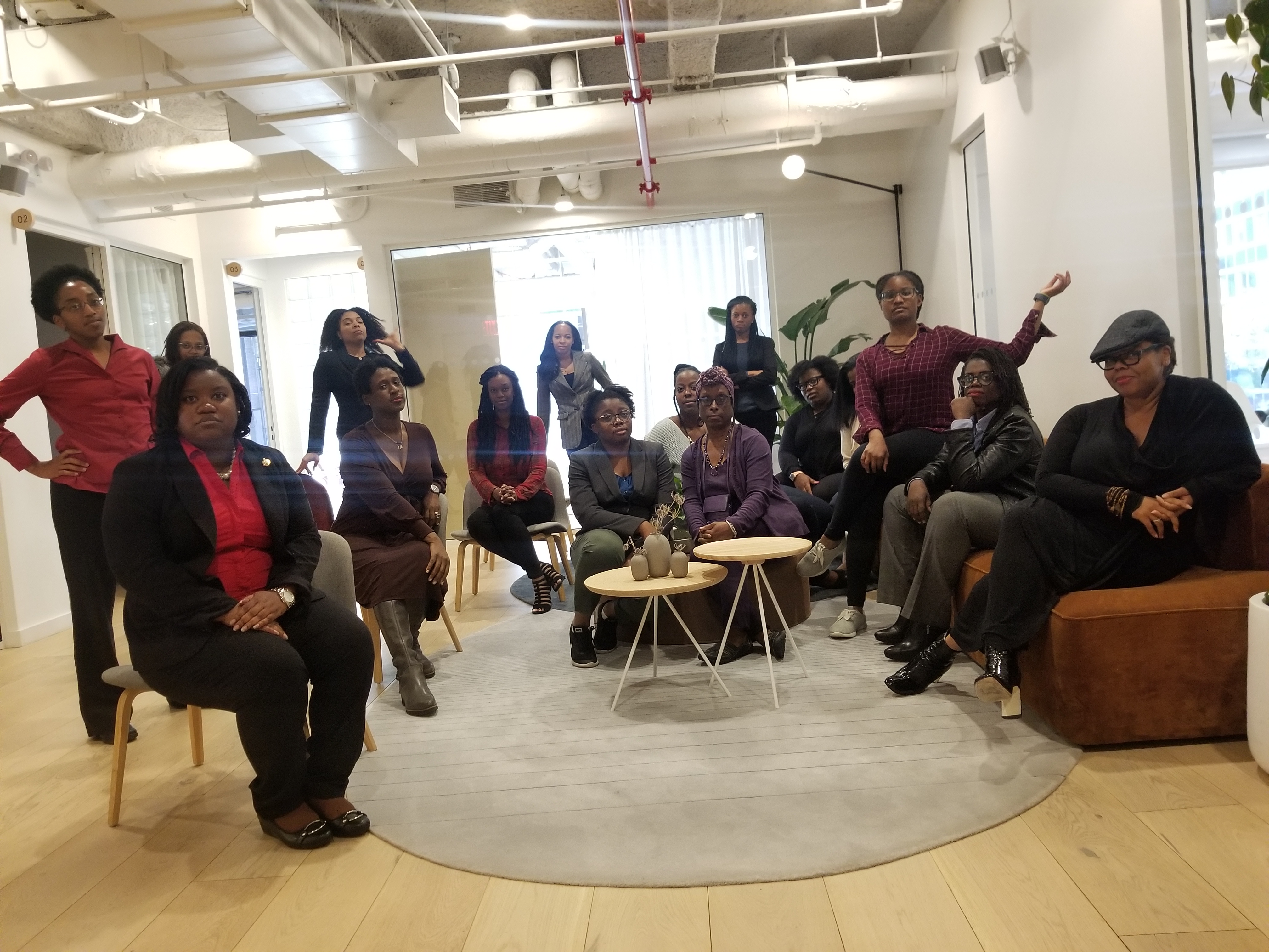 blackcomputeHER Fellows collaborating and exchanging research ideas