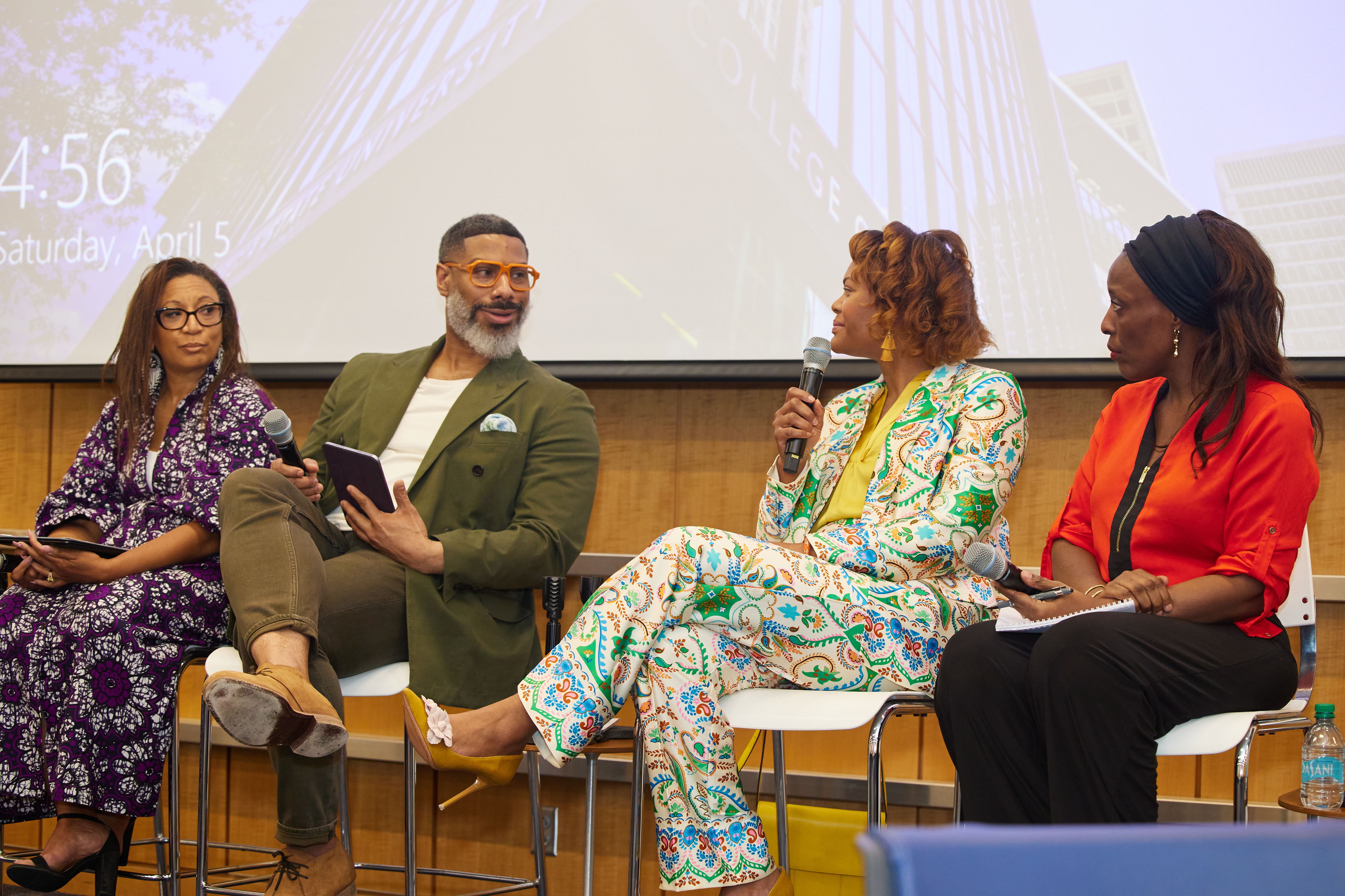 Panel of leaders discussing tech pathways and career growth