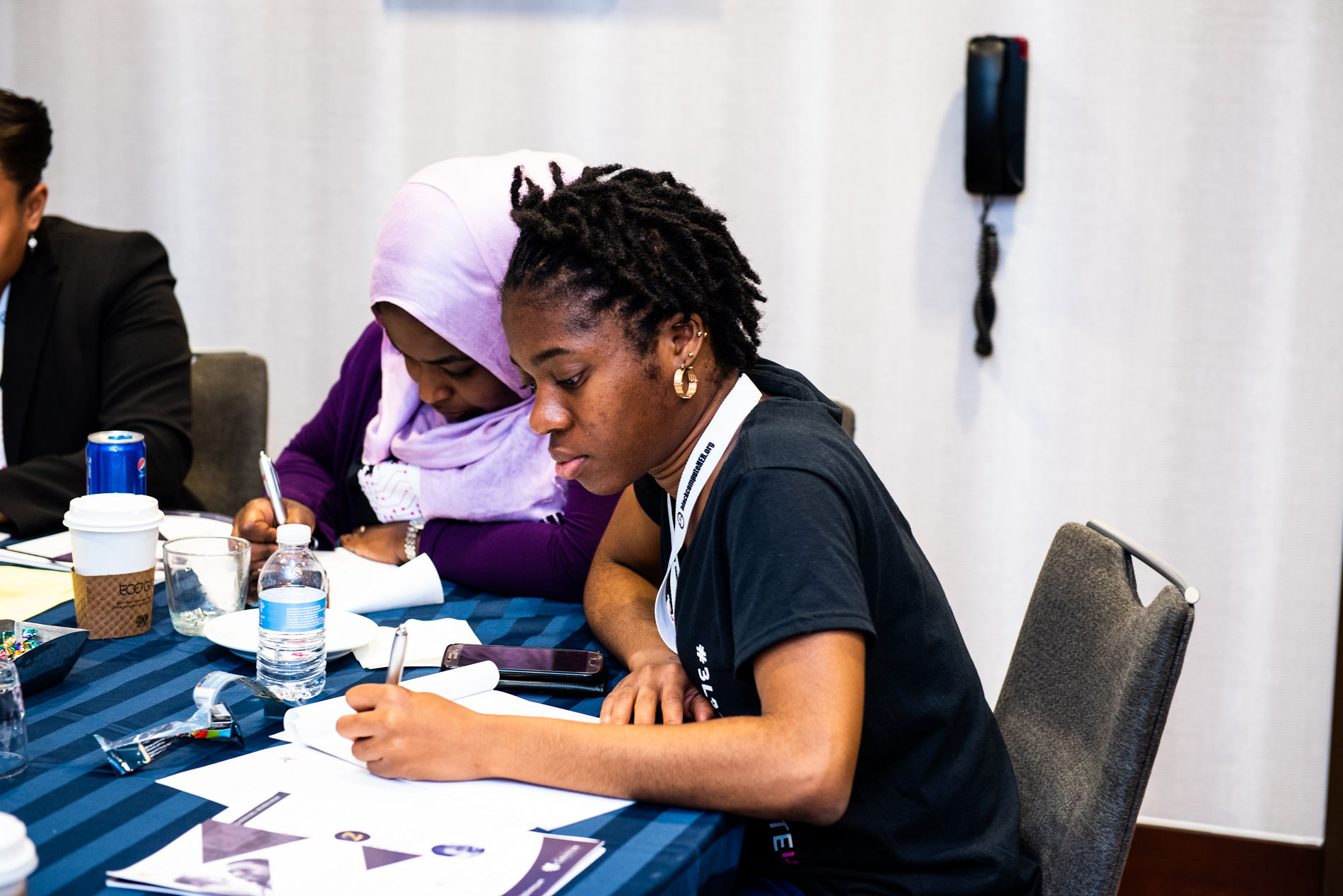 blackcomputeHER participant engaged in a cohort session